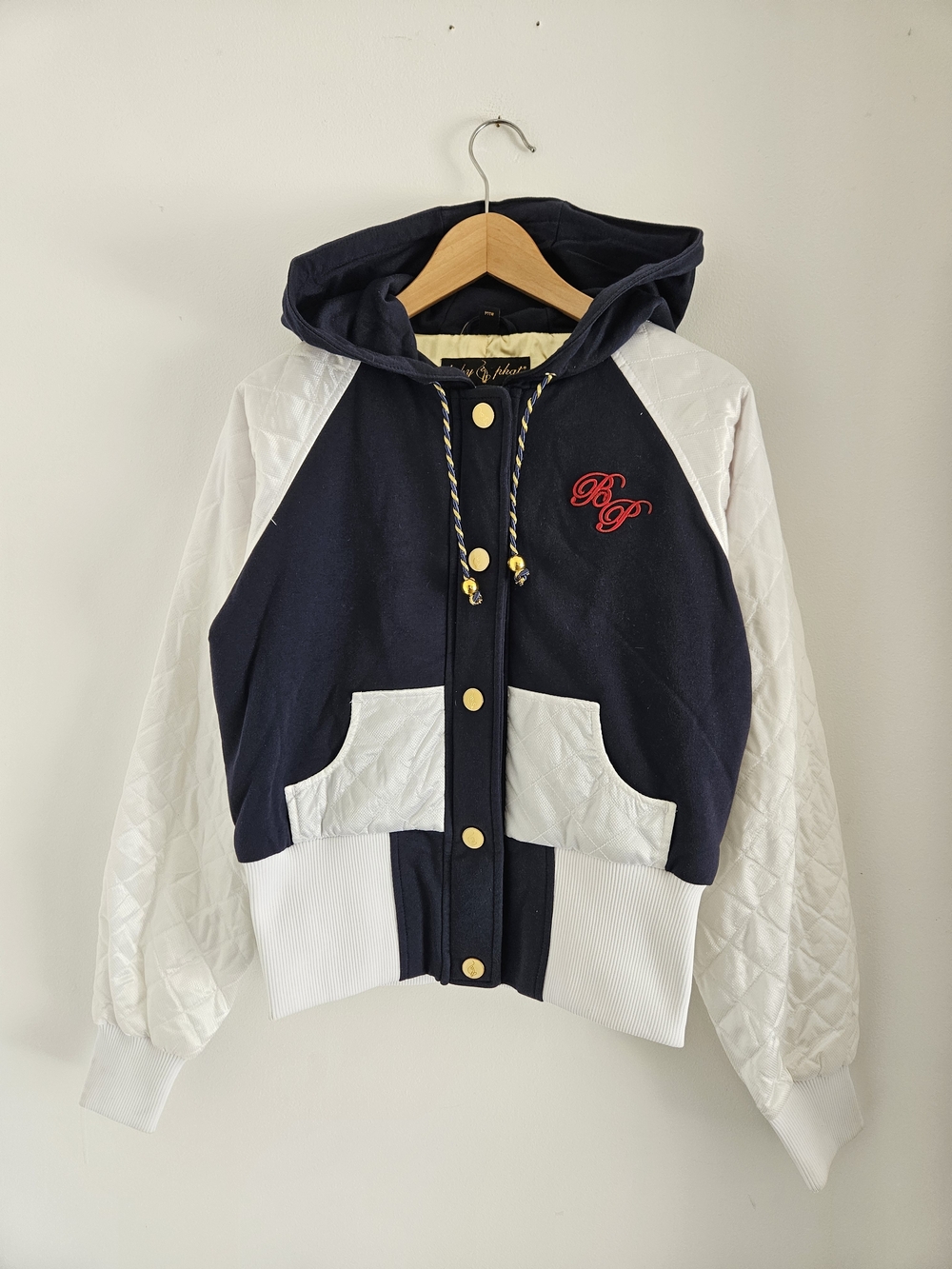 Vintage Baby Phat Jacket Womens Medium/Large Quilted Sleeves Hooded Y2K